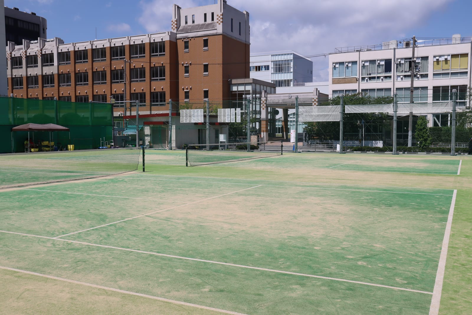 ソフトテニス部の活動風景